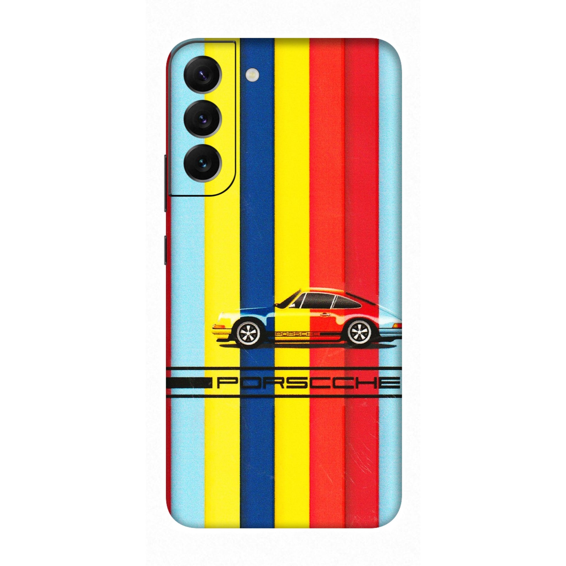 Samsung A/S Series Phone Skins (All Models) - Multicolour Porche - 3D Embossed Finish (L-39) Samsung Galaxy S22