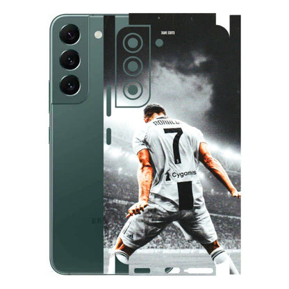Samsung A/S Series Phone Skins (All Models) - Ronaldo CR7 Crazy - 3D Embossed Finish (L-44) Samsung Galaxy S22