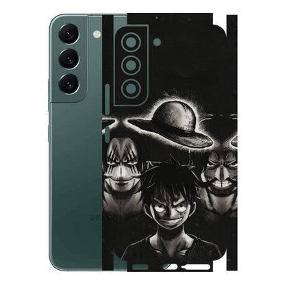 Samsung A/S Series Phone Skins (All Models) - Black Luffy Hat - 3D Embossed Finish (L-57) Samsung Galaxy S22