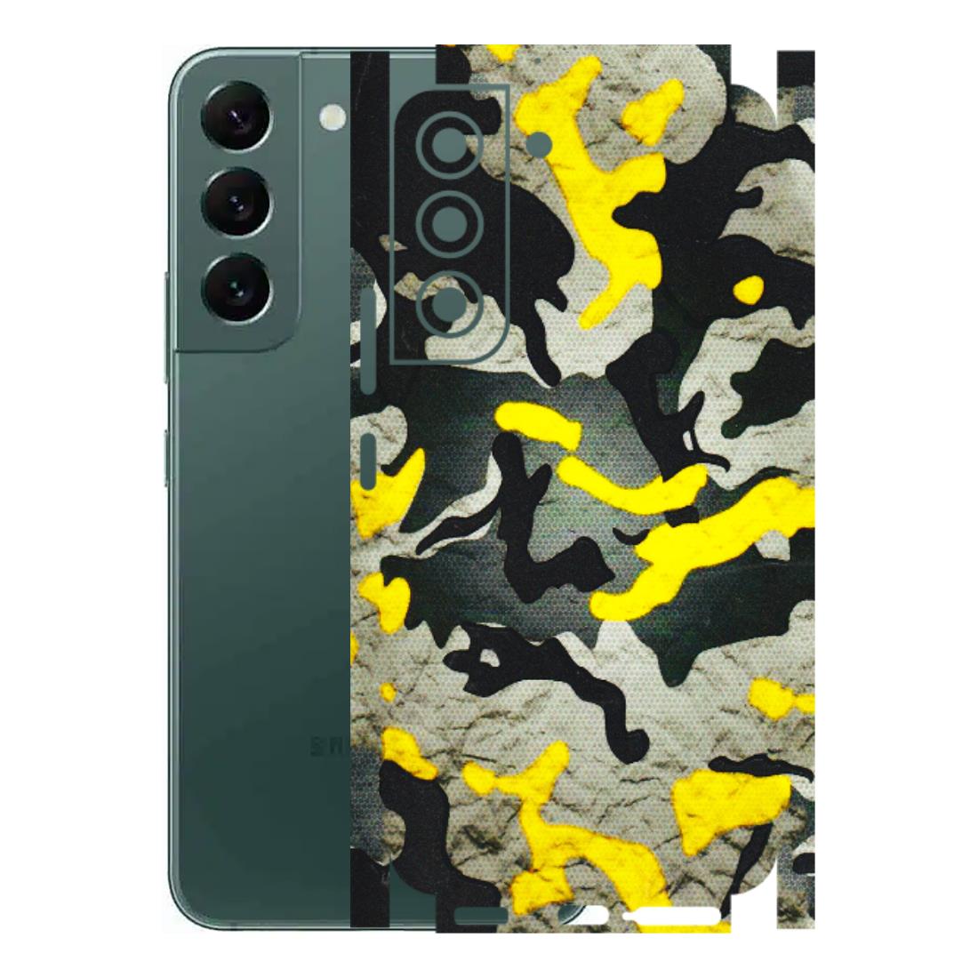 Samsung A/S Series Phone Skins (All Models) - Yellow Camouflage - 3D Embossed Finish (L-61) Samsung Galaxy S22