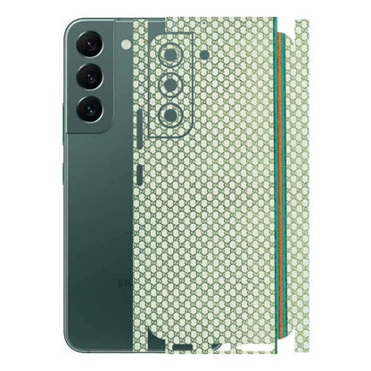 Samsung A/S Series Phone Skins (All Models) - Gucci Fabric Pattern - 3D Embossed Finish (L-73) Samsung Galaxy S22