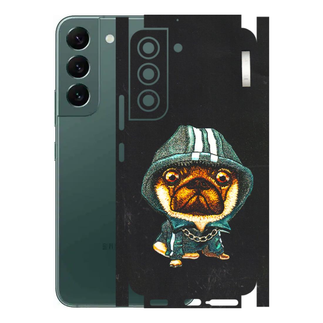 Samsung A/S Series Phone Skins (All Models) - Puppy N Hoodie - 3D Embossed Finish (L-90) Samsung Galaxy S22