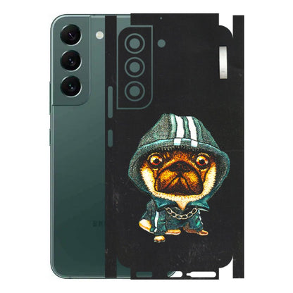 Samsung A/S Series Phone Skins (All Models) - Puppy N Hoodie - 3D Embossed Finish (L-90) Samsung Galaxy S22