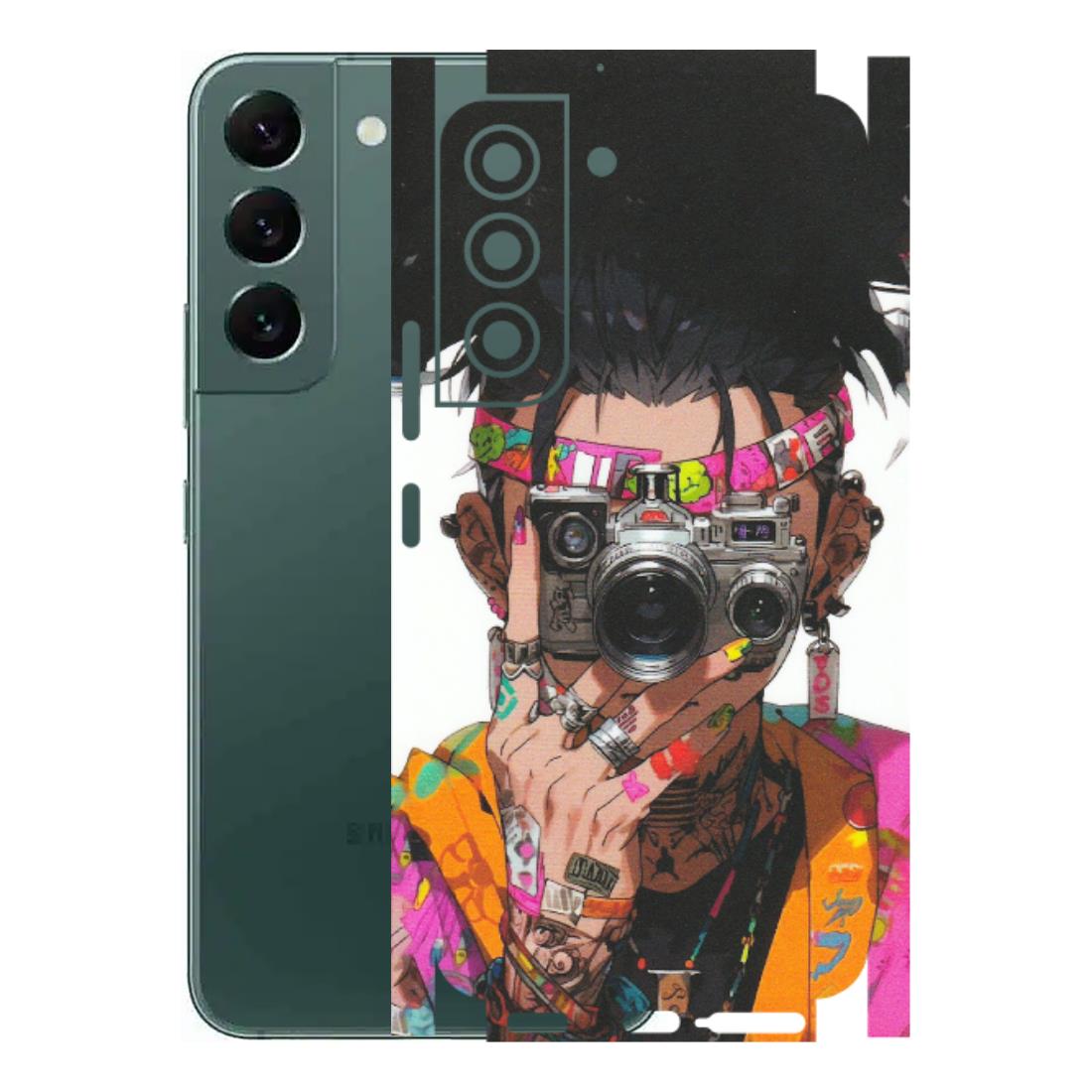 Samsung A/S Series Phone Skins (All Models) - Camera Lover Girl - Matte Finish (M-09) Samsung Galaxy S22