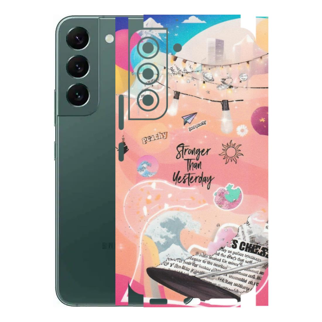 Samsung A/S Series Phone Skins (All Models) - Stronger Then Yesterday - Matte Finish (M-128) Samsung Galaxy S22