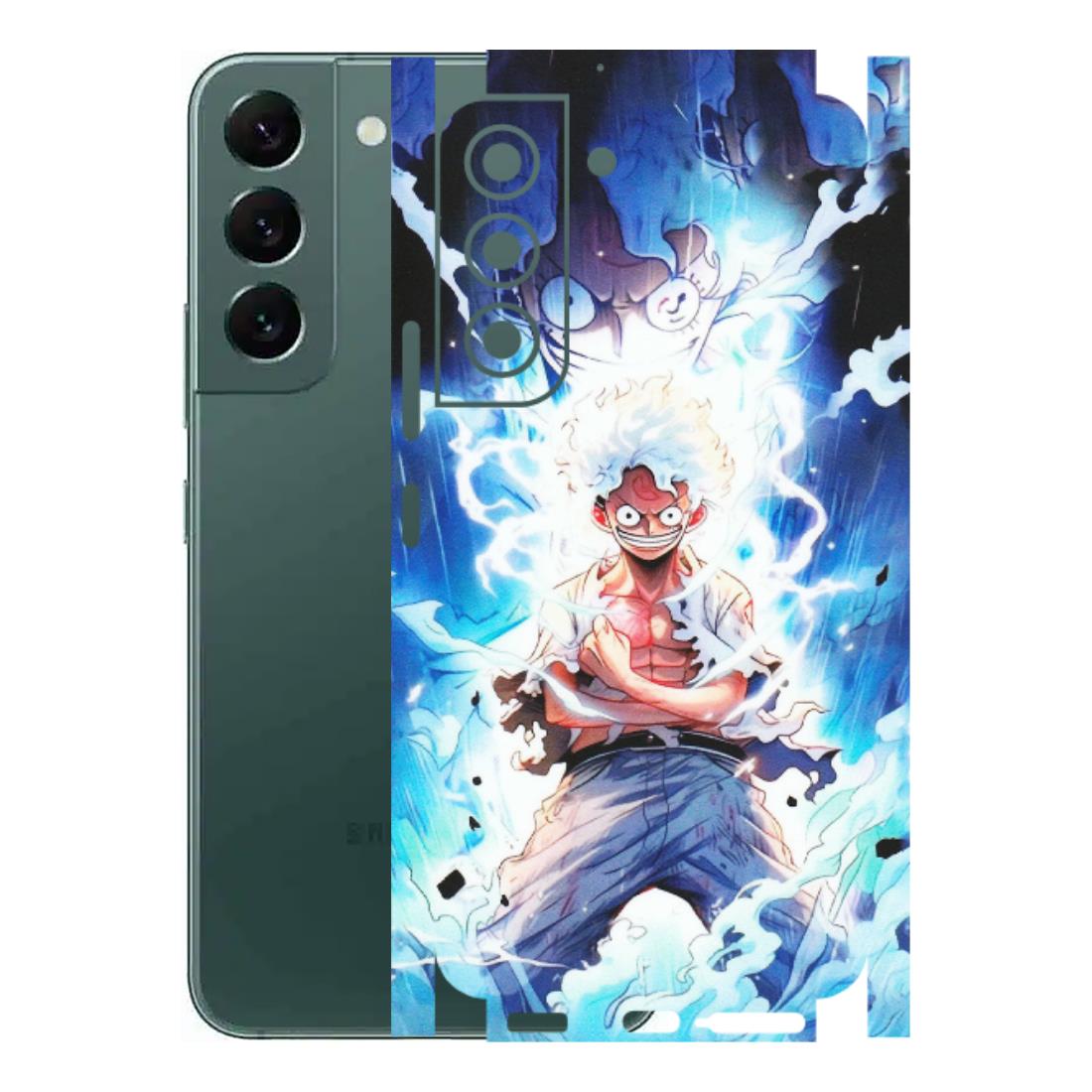 Samsung A/S Series Phone Skins (All Models) - Blue Thunder Luffy Anime - Matte Finish (M-132) Samsung Galaxy S22