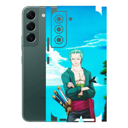 Samsung A/S Series Phone Skins (All Models) - Cool Swordman Zoro Anime - Matte Finish (M-143) Samsung Galaxy S22