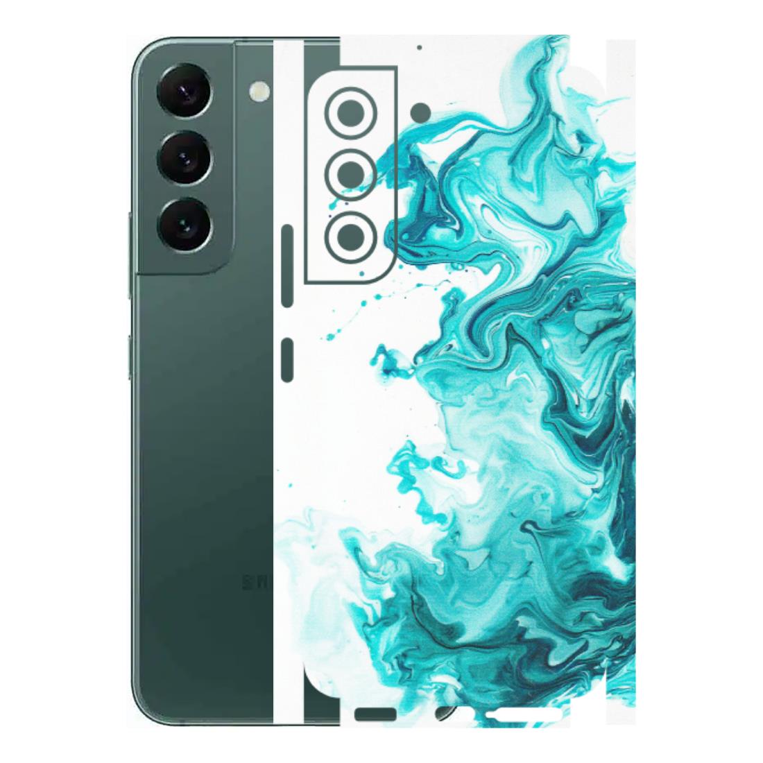 Samsung A/S Series Phone Skins (All Models) - Sky Blue Abstract Colour - Matte Finish (M-146) Samsung Galaxy S22
