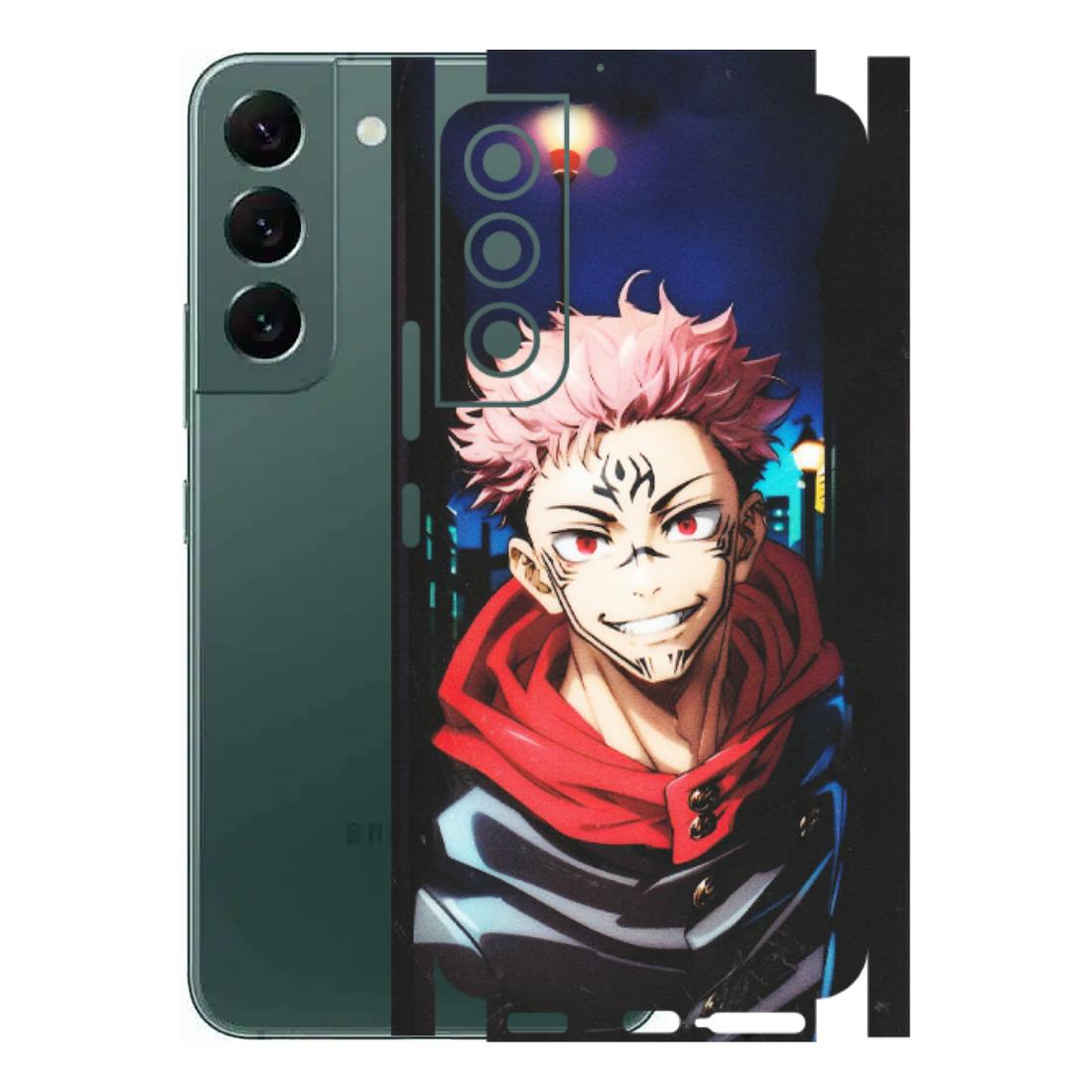Samsung A/S Series Phone Skins (All Models) - Yuji Itadori Funny Face Anime - Matte Finish (M-152) Samsung Galaxy S22