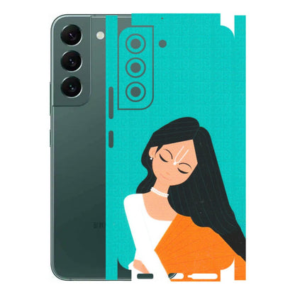 Samsung A/S Series Phone Skins (All Models) - Radhe Radhe With Hindu Symbol - Matte Finish (M-164) Samsung Galaxy S22