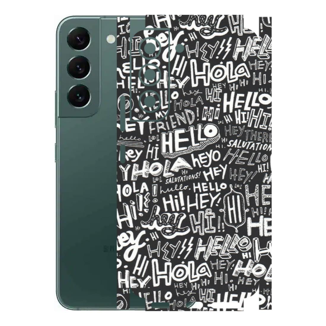 Samsung A/S Series Phone Skins (All Models) - Hi Hello Doodles - Matte Finish (M-25) Samsung Galaxy S22