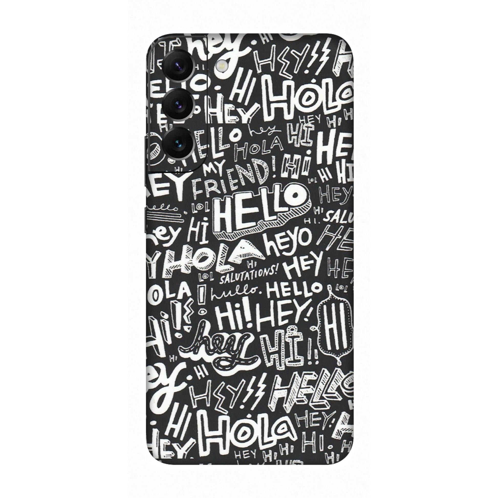 Samsung A/S Series Phone Skins (All Models) - Hi Hello Doodles - Matte Finish (M-25) Samsung Galaxy S22