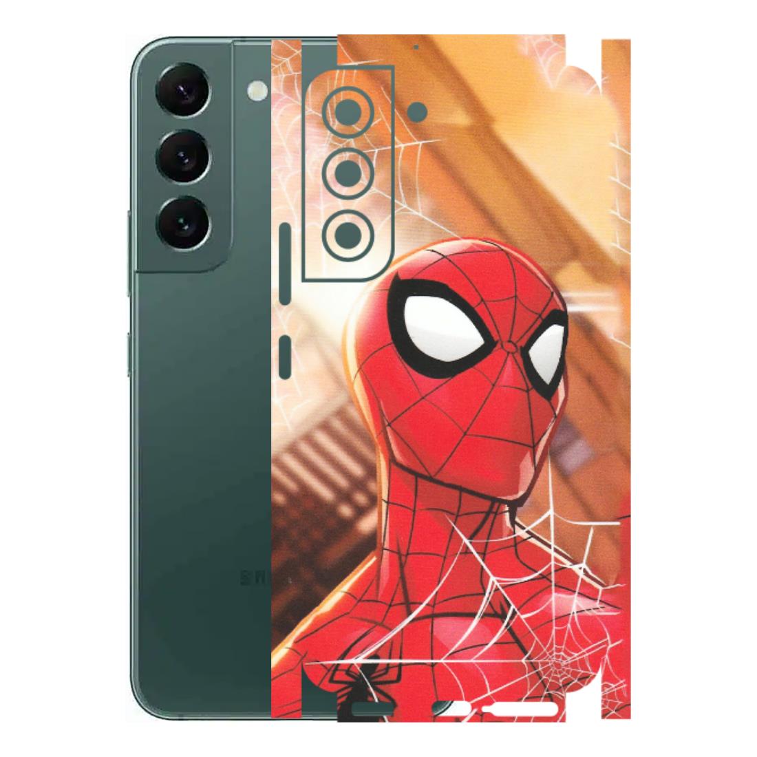 Samsung A/S Series Phone Skins (All Models) - Spiderman Face New - Matte Finish (M-41) Samsung Galaxy S22