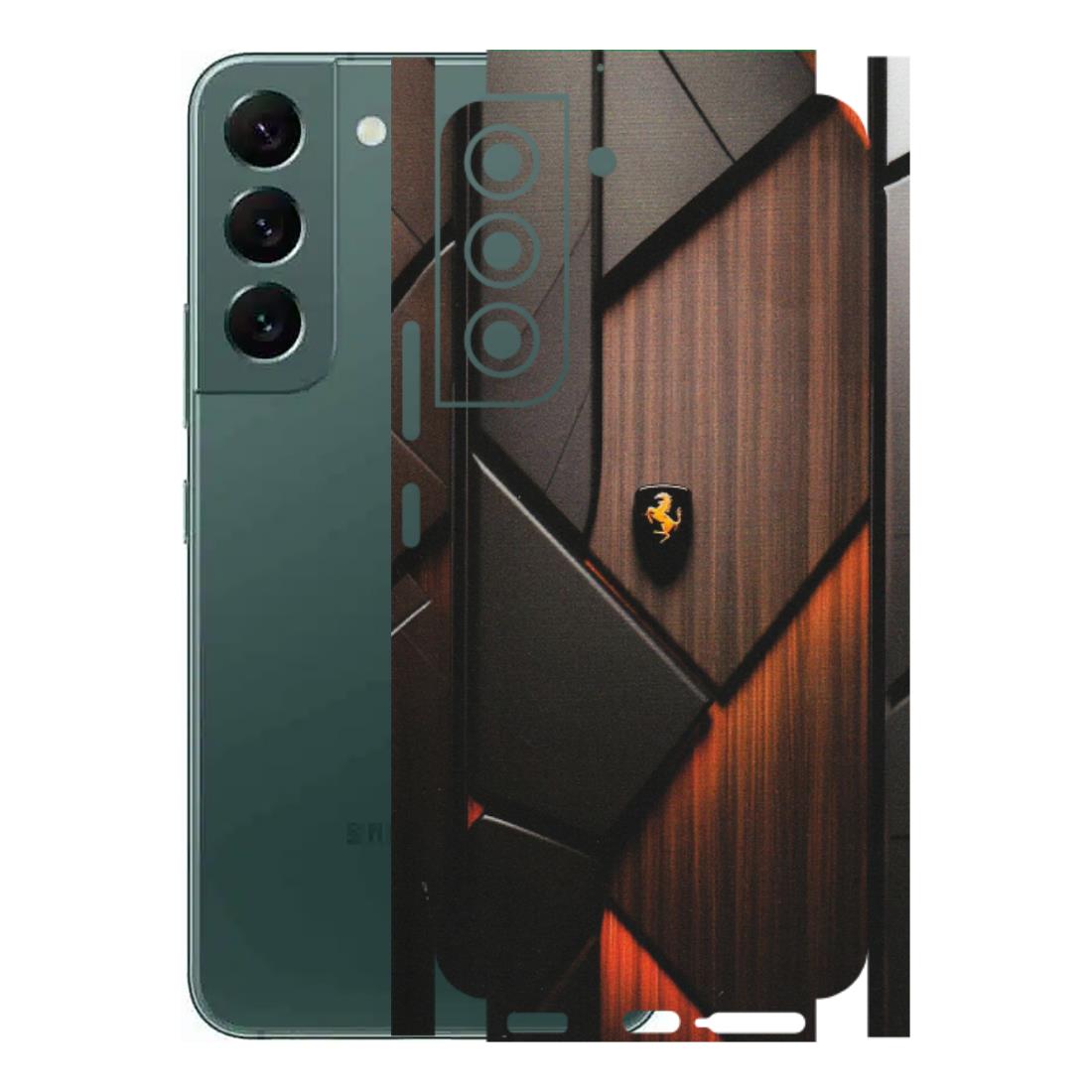 Samsung A/S Series Phone Skins (All Models) - Lambo Beauty Wood Pattern Sober - Matte Finish (M-51) Samsung Galaxy S22