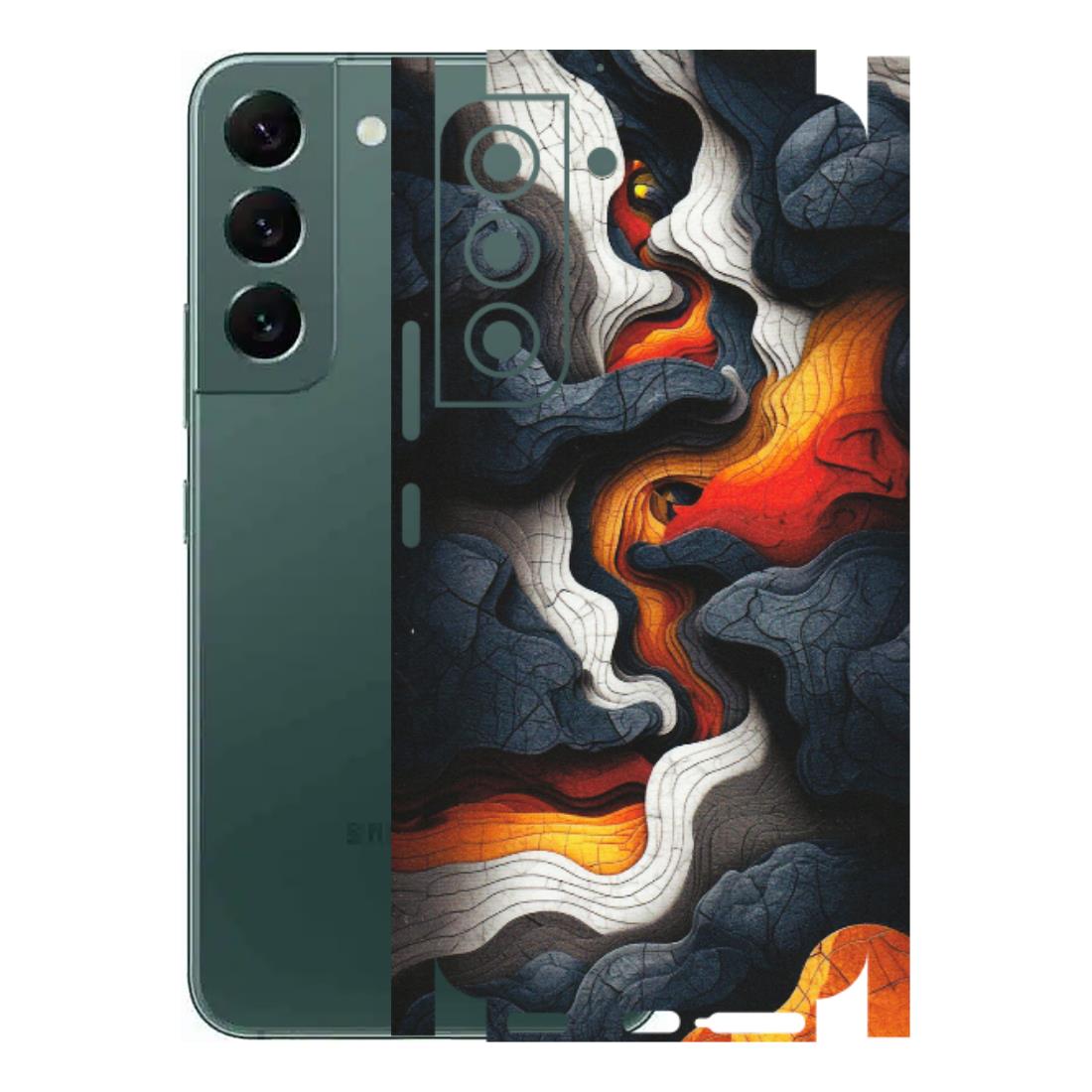 Samsung A/S Series Phone Skins (All Models) - Abstract Volcanic Layers - Matte Finish (M-52) Samsung Galaxy S22