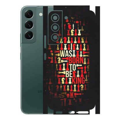 Samsung A/S Series Phone Skins (All Models) - Born To Be King - Matte Finish (M-73) Samsung Galaxy S22