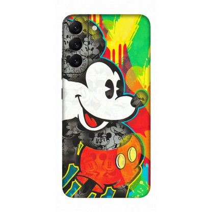 Samsung A/S Series Phone Skins (All Models) - Multiple Mickey With Colourful Texture - Matte Finish (M-84) Samsung Galaxy S22