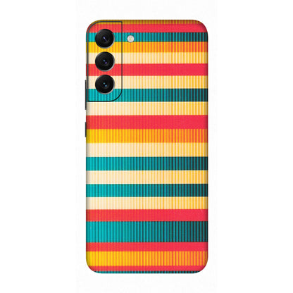 Samsung A/S Series Phone Skins (All Models) - Colourful Stripes Soothing Effect - Matte Finish (M-86) Samsung Galaxy S22