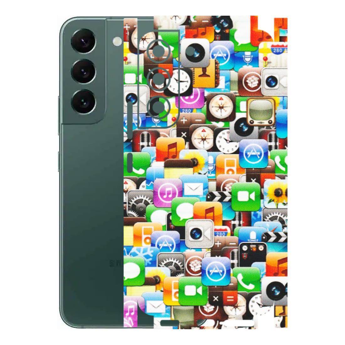 Samsung A/S Series Phone Skins (All Models) - All Apple Icons - Matte Finish (M-93) Samsung Galaxy S22