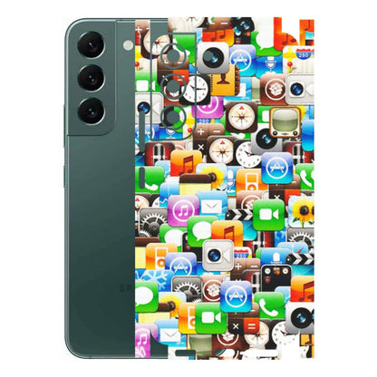 Samsung A/S Series Phone Skins (All Models) - All Apple Icons - Matte Finish (M-93) Samsung Galaxy S22