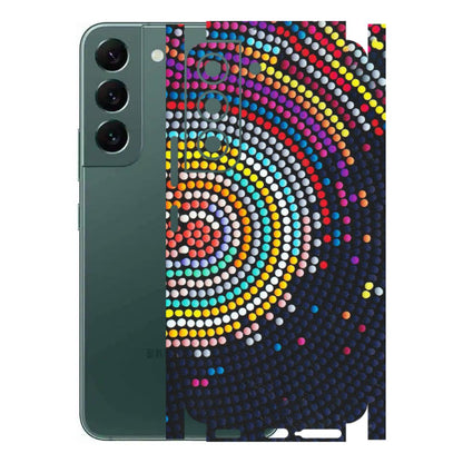 Samsung A/S Series Phone Skins (All Models) - Rainbow Dot Mandala - Matte Finish (M-97) Samsung Galaxy S22