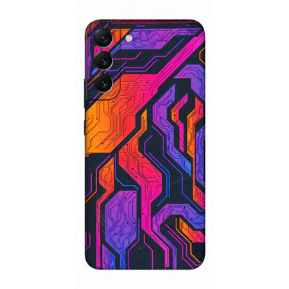 Samsung A/S Series Phone Skins (All Models) - Tech Circuits Futuristic - 3D Embossed Finish (L-07) Samsung Galaxy S22 Plus