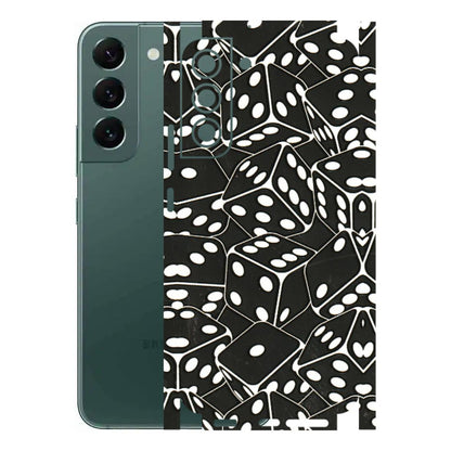Samsung A/S Series Phone Skins (All Models) - Big Black Dices - 3D Embossed Finish (L-106) Samsung Galaxy S22 Plus