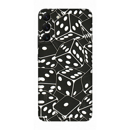 Samsung A/S Series Phone Skins (All Models) - Big Black Dices - 3D Embossed Finish (L-106) Samsung Galaxy S22 Plus
