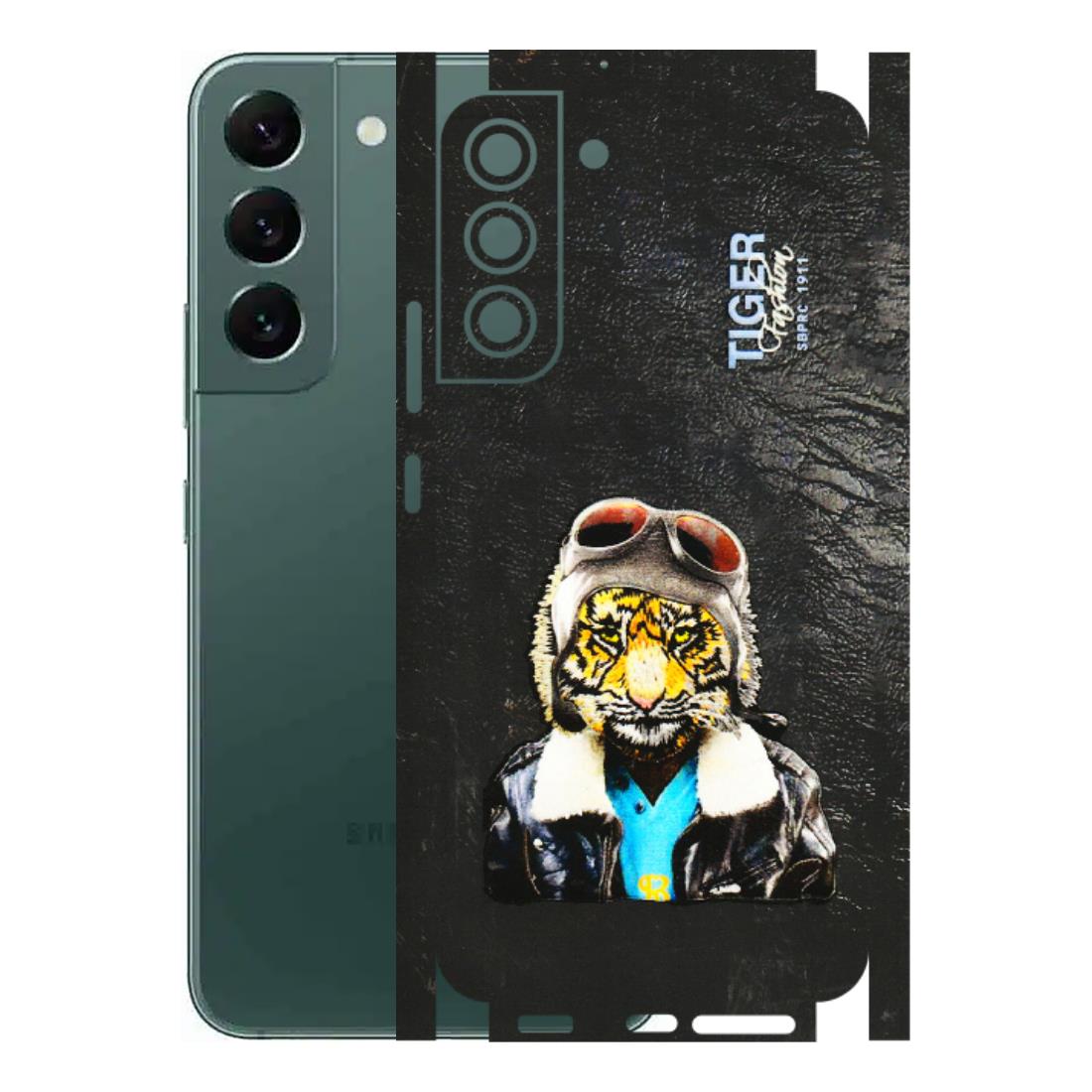 Samsung A/S Series Phone Skins (All Models) - Rider Tiger - 3D Embossed Finish (L-113) Samsung Galaxy S22 Plus