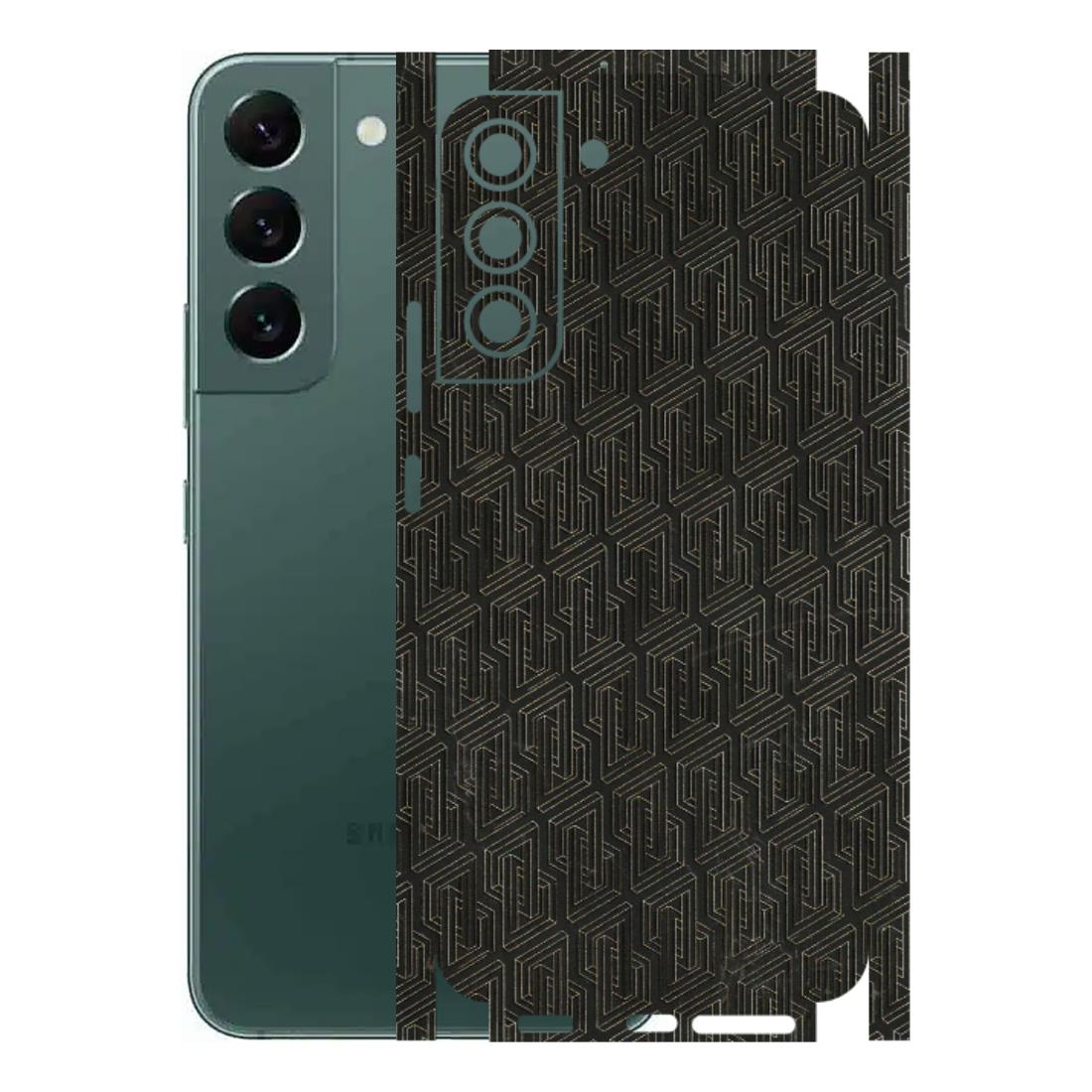 Samsung A/S Series Phone Skins (All Models) - Black Abstract Pattern - 3D Embossed Finish (L-117) Samsung Galaxy S22 Plus