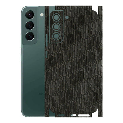 Samsung A/S Series Phone Skins (All Models) - Black Abstract Pattern - 3D Embossed Finish (L-117) Samsung Galaxy S22 Plus