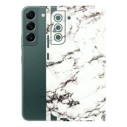 Samsung A/S Series Phone Skins (All Models) - Black and White Marble Texture - 3D Embossed Finish (L-124) Samsung Galaxy S22 Plus