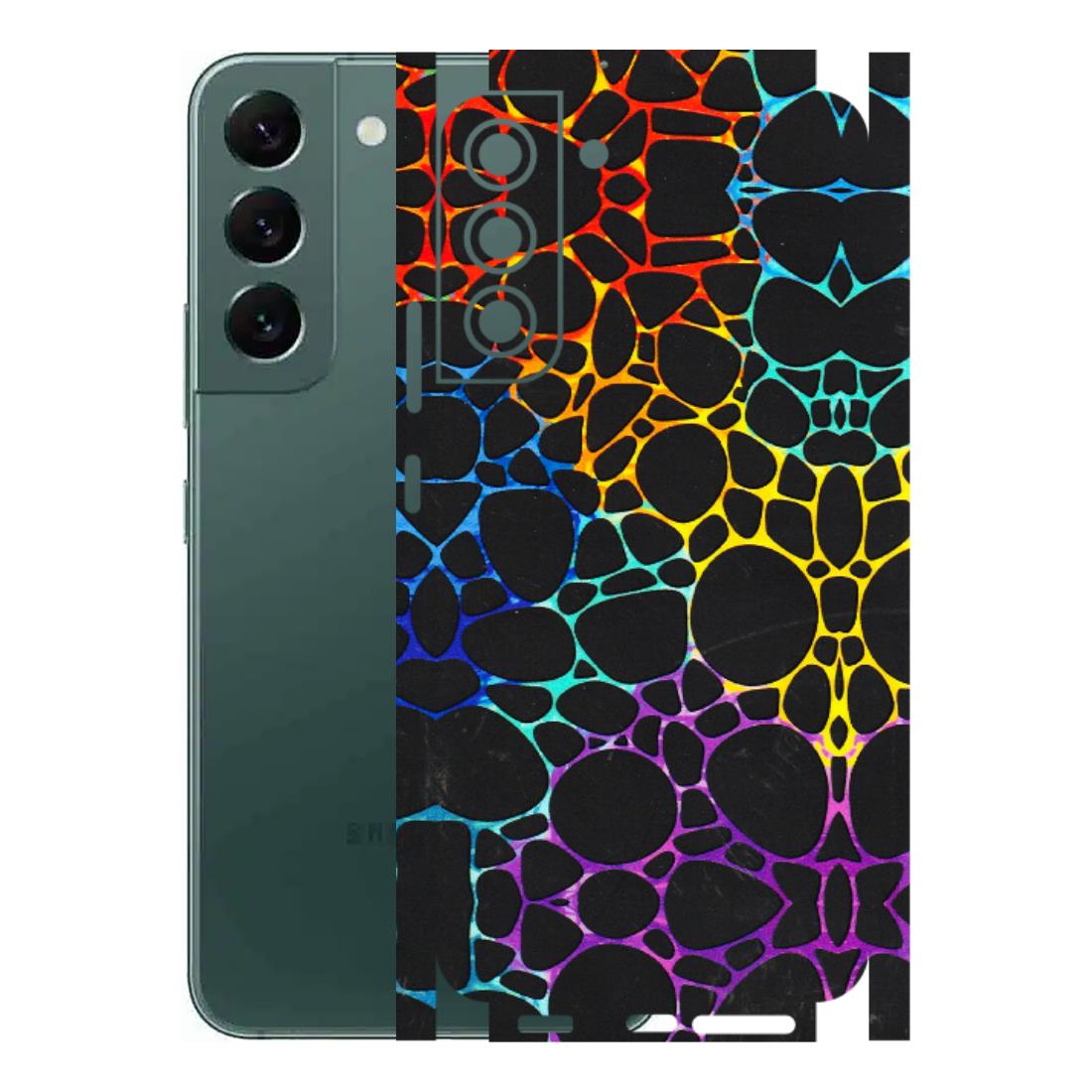 Samsung A/S Series Phone Skins (All Models) - Abstract Art MultiColour - 3D Embossed Finish (L-133) Samsung Galaxy S22 Plus