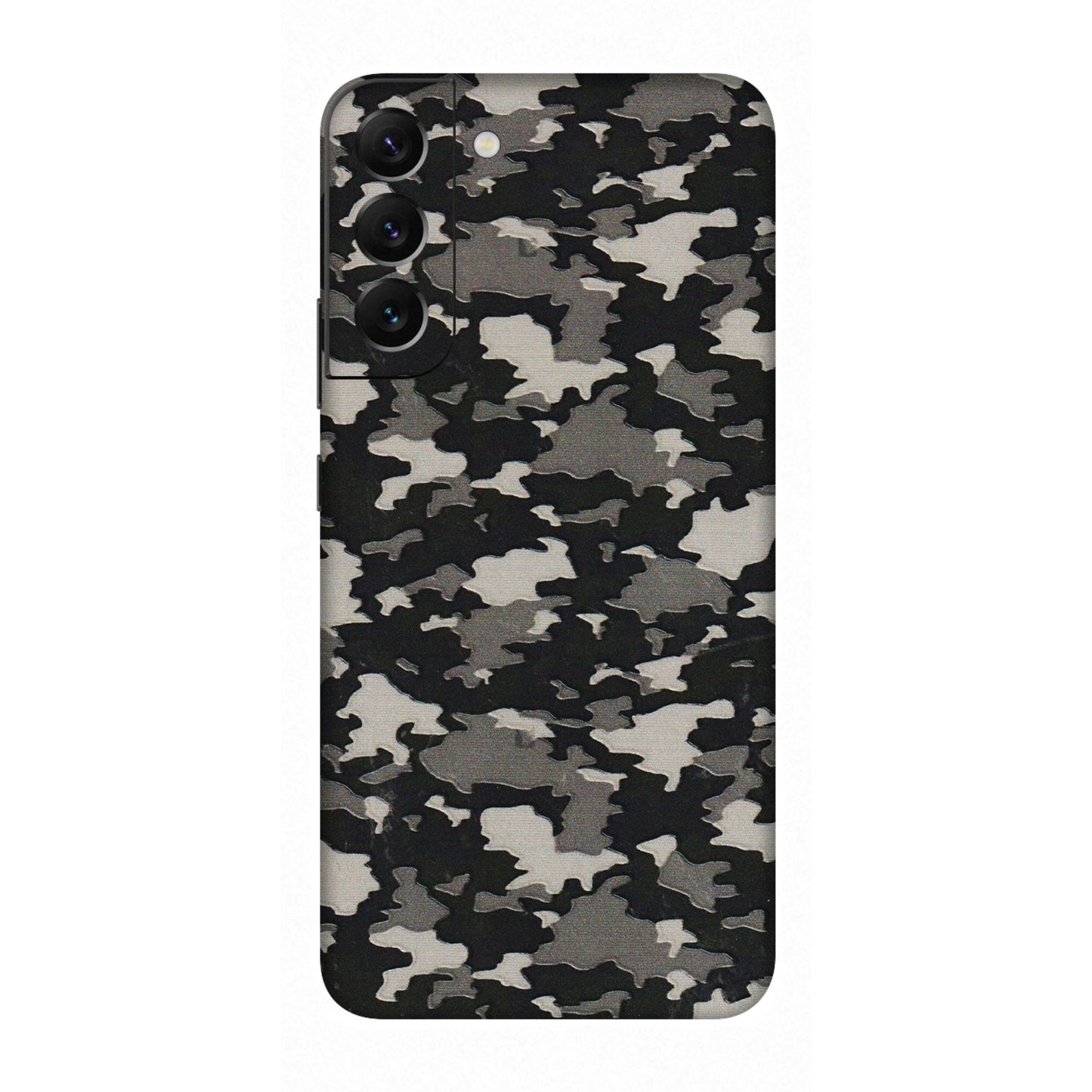 Samsung A/S Series Phone Skins (All Models) - Black/Grey Camoflaunge - 3D Embossed Finish (L-142) Samsung Galaxy S22 Plus