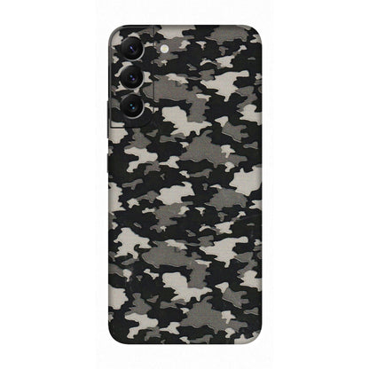 Samsung A/S Series Phone Skins (All Models) - Black/Grey Camoflaunge - 3D Embossed Finish (L-142) Samsung Galaxy S22 Plus