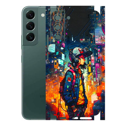 Samsung A/S Series Phone Skins (All Models) - Street Anime Guy - 3D Embossed Finish (L-158) Samsung Galaxy S22 Plus