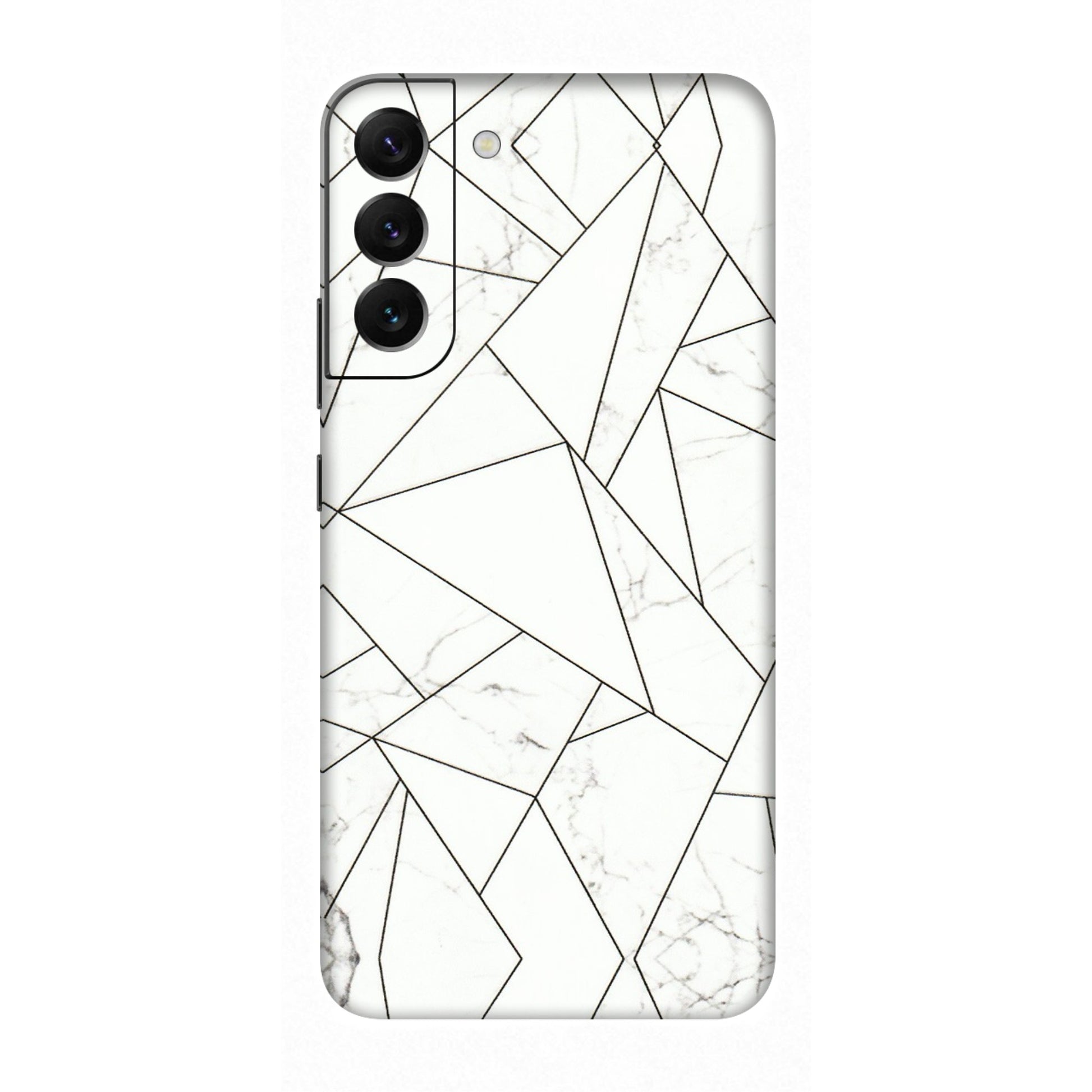 Samsung A/S Series Phone Skins (All Models) - Luxury White Marble Effect - 3D Embossed Finish (L-168) Samsung Galaxy S22 Plus