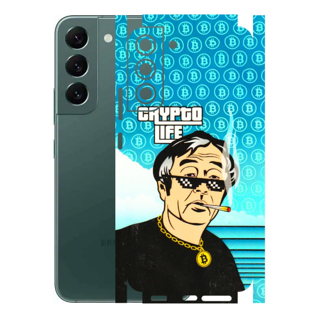 Samsung A/S Series Phone Skins (All Models) - Crypto Thug Life - 3D Embossed Finish (L-179) Samsung Galaxy S22 Plus
