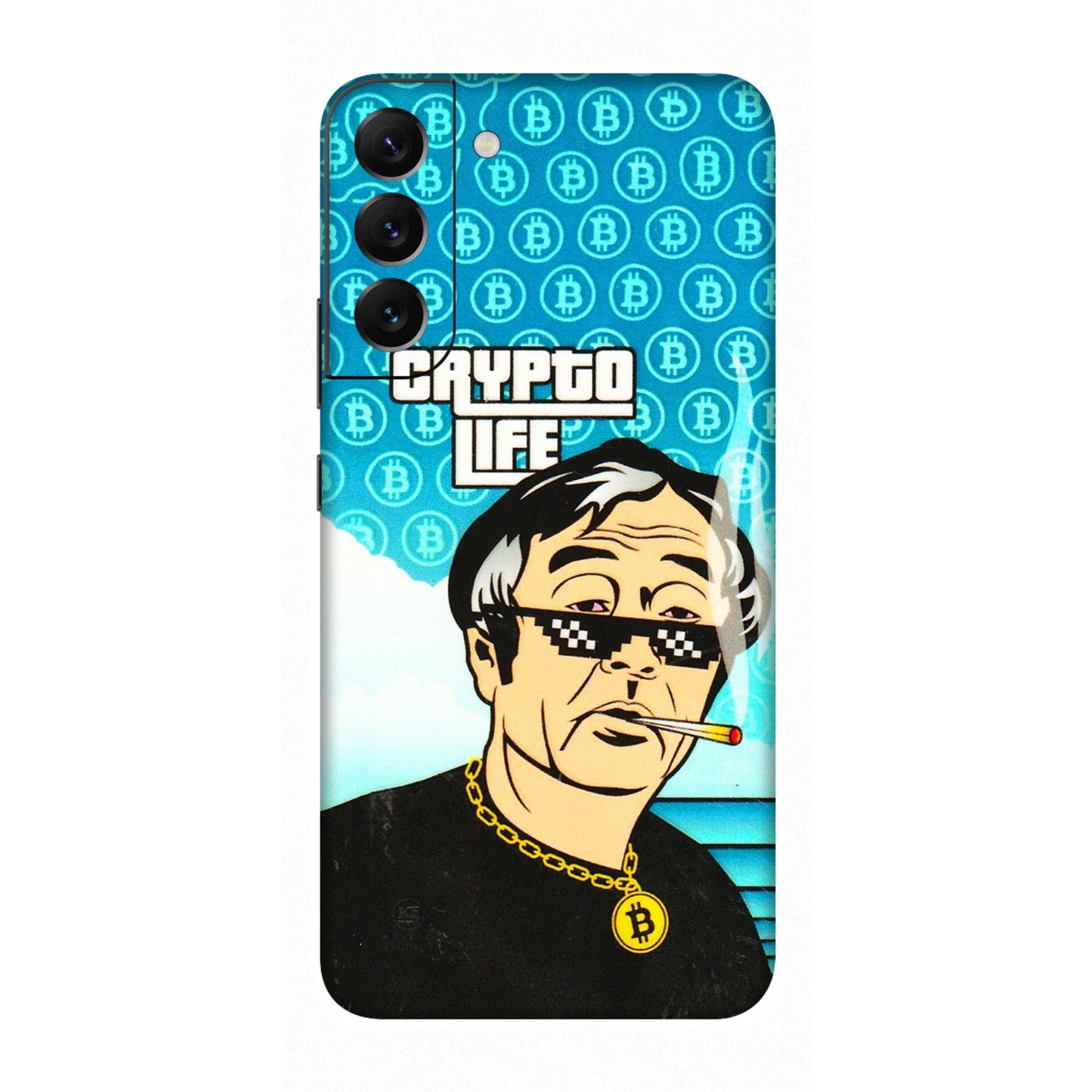Samsung A/S Series Phone Skins (All Models) - Crypto Thug Life - 3D Embossed Finish (L-179) Samsung Galaxy S22 Plus
