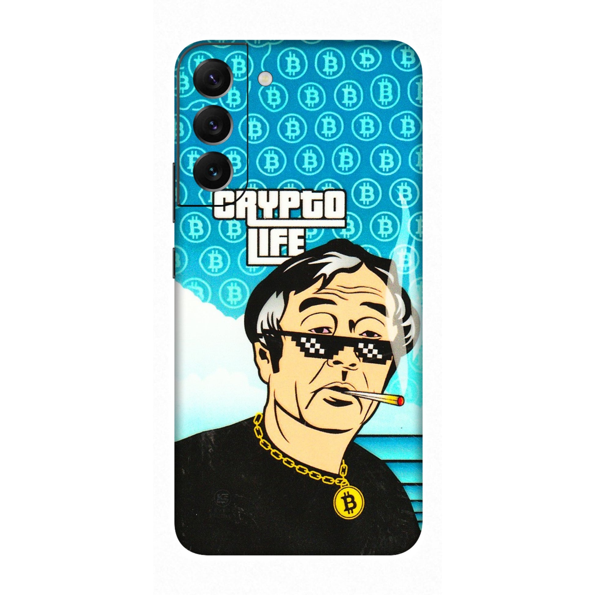Samsung A/S Series Phone Skins (All Models) - Crypto Thug Life - 3D Embossed Finish (L-179) Samsung Galaxy S22 Plus
