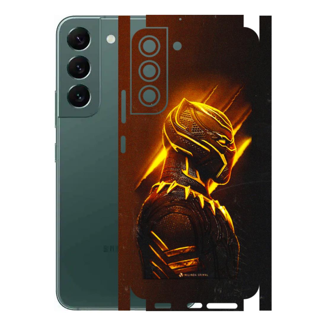 Samsung A/S Series Phone Skins (All Models) - Gold Black Panther - 3D Embossed Finish (L-181) Samsung Galaxy S22 Plus