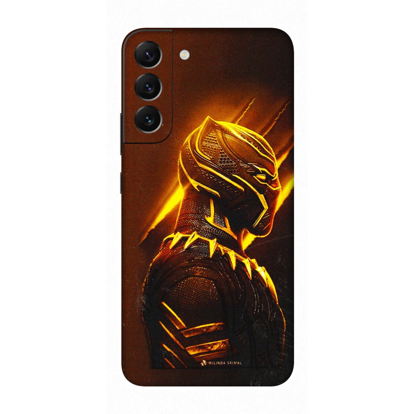 Samsung A/S Series Phone Skins (All Models) - Gold Black Panther - 3D Embossed Finish (L-181) Samsung Galaxy S22 Plus