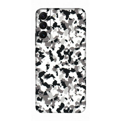 Samsung A/S Series Phone Skins (All Models) - White Black Camouflage - 3D Embossed Finish (L-18) Samsung Galaxy S22 Plus