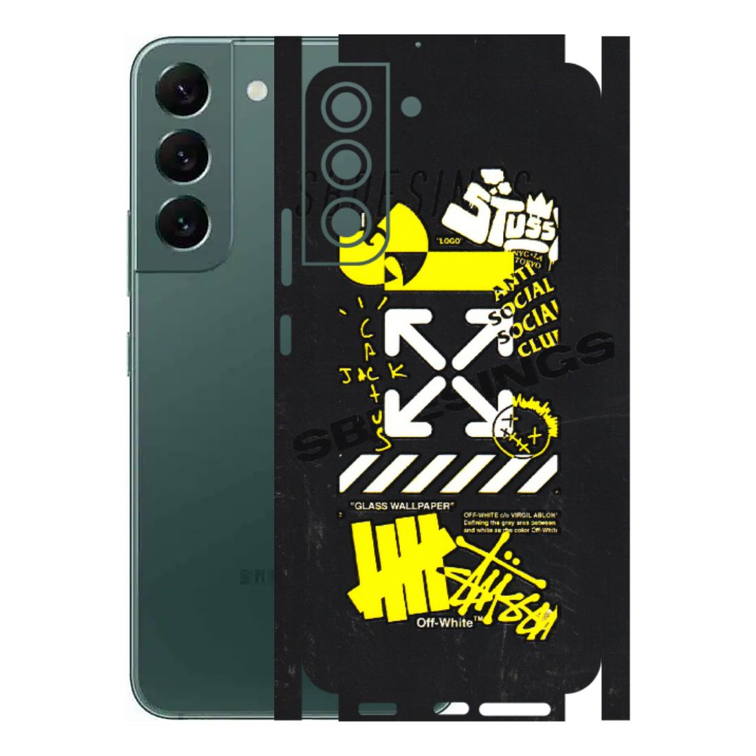 Samsung A/S Series Phone Skins (All Models) - Anti Social Graffiti - 3D Embossed Finish (L-198) Samsung Galaxy S22 Plus