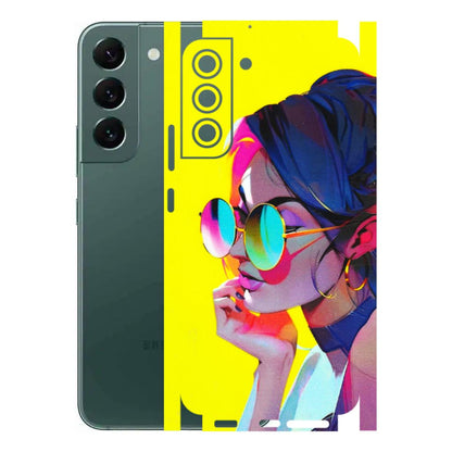 Samsung A/S Series Phone Skins (All Models) - Bold Stylish Girl - 3D Embossed Finish (L-222) Samsung Galaxy S22 Plus