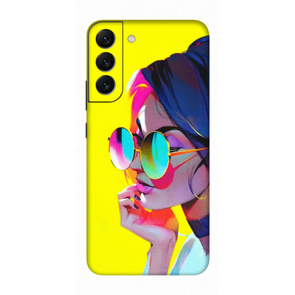 Samsung A/S Series Phone Skins (All Models) - Bold Stylish Girl - 3D Embossed Finish (L-222) Samsung Galaxy S22 Plus