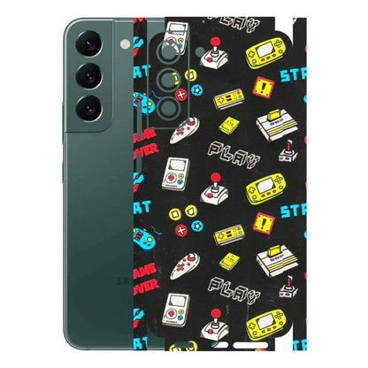 Samsung A/S Series Phone Skins (All Models) - Gaming Doodles - 3D Embossed Finish (L-224) Samsung Galaxy S22 Plus