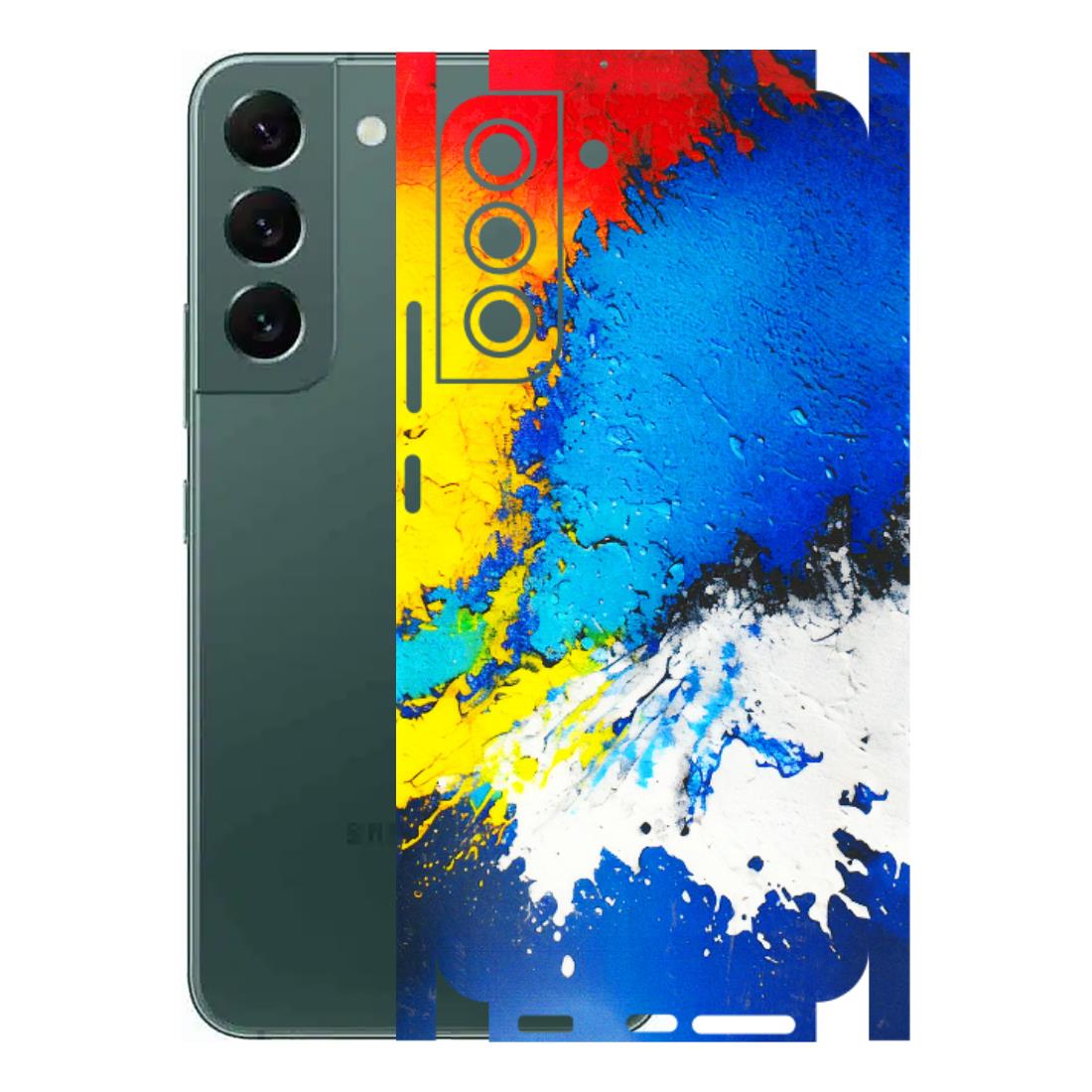 Samsung A/S Series Phone Skins (All Models) - Acrylic Paint Spill - 3D Embossed Finish (L-229) Samsung Galaxy S22 Plus