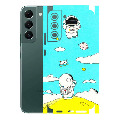 Samsung A/S Series Phone Skins (All Models) - Blue Skies Astro Float - 3D Embossed Finish (L-230) Samsung Galaxy S22 Plus