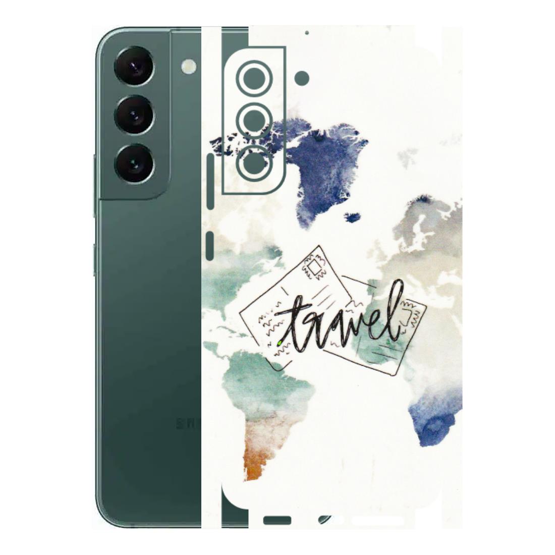 Samsung A/S Series Phone Skins (All Models) - Travel The World - 3D Embossed Finish (L-232) Samsung Galaxy S22 Plus